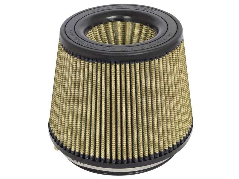 aFe MagnumFLOW air filter IAF PG7 for drop-in installation, with pleated design and branded frame, in a close-up view