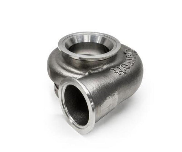 Garrett G38/GXR38 turbine housing kit with V-band connection, 0.85 A/R, for turbocharger upgrade, showcasing the turbine housing components.