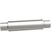 MagnaFlow Mag SS 4X4X14 3 muffler showing the stainless steel construction with inlet and outlet pipes for truck exhaust systems