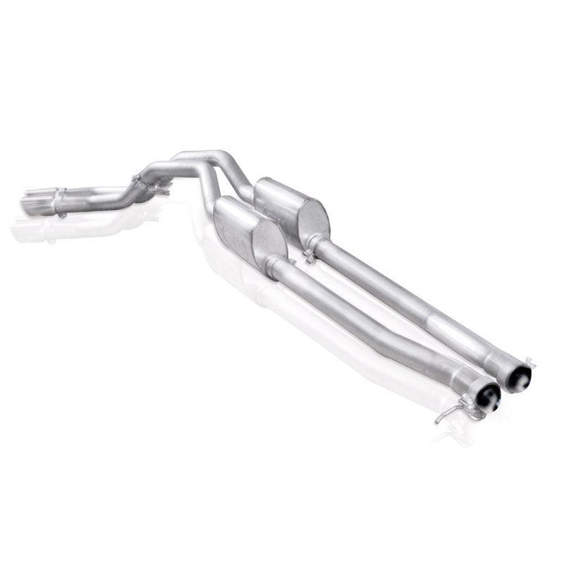 Stainless Works catback exhaust system for Chevy Silverado and GMC Sierra 2007-16 with passenger rear tire exit, stainless steel construction