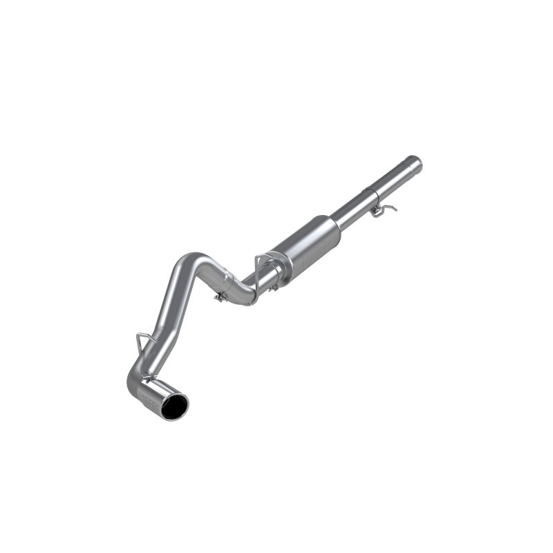 MBRP catback exhaust system for 2011-2013 Chevy Silverado 1500 and GMC Sierra 6.2L V8, single side, 3.5-inch pipe.