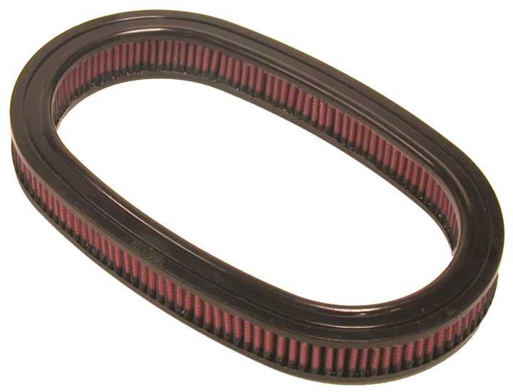 K&N Engineering drop-in air filter for 1991-2000 Rover Mini L4 1.3L engine, shown in close-up view.