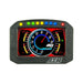 AEM CD-5L Carbon Logging Flush Digital Dash Display gauge showing digital readout and carbon fiber design for vehicle dashboards.