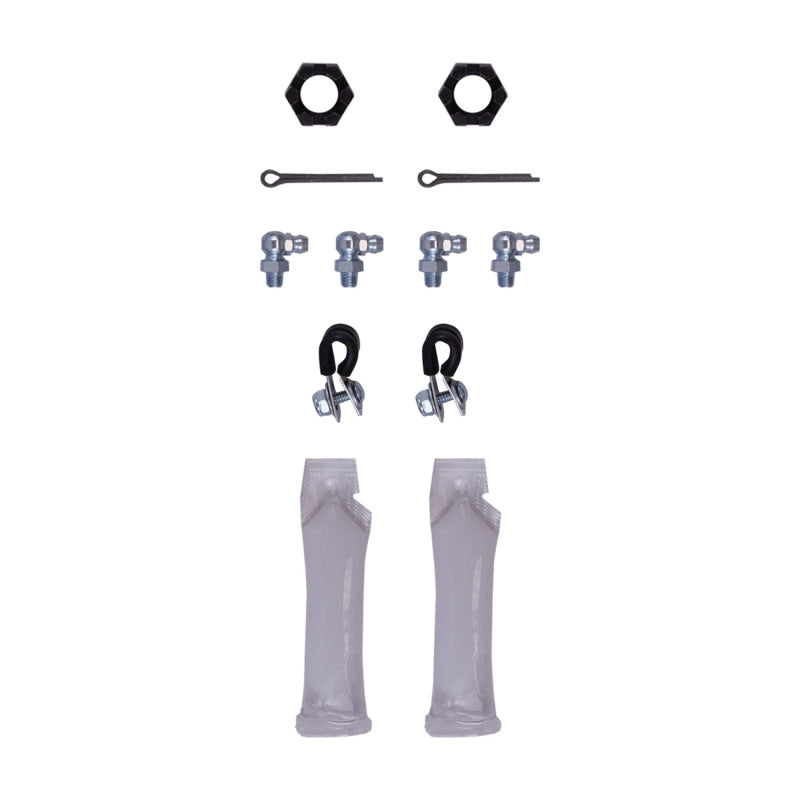 Bilstein front upper control arm kit for 2007-2016 Chevy Silverado 1500 and GMC Sierra 1500, showing control arms and mounting hardware