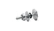 Vibrant soft mount vacuum line fitting assembly with metal connector for silicone hoses, used in automotive vacuum systems.