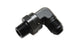 Vibrant 12AN to 1/2in NPT male swivel 90-degree adapter fitting with metal construction and threaded ends.