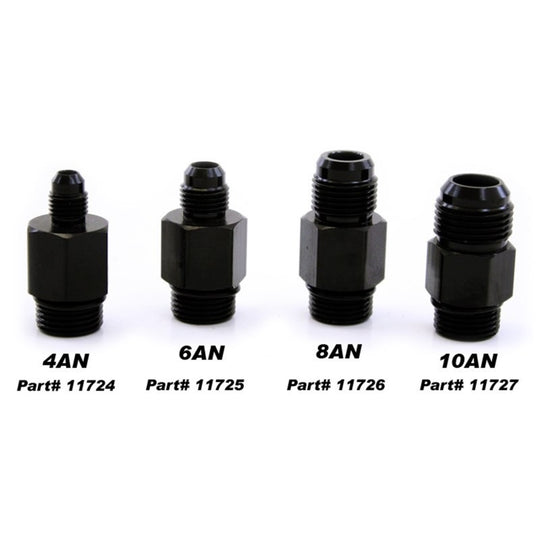 Nitrous Express 6AN Bottle Nipple for Lightning 500 Valve, a durable automotive nitrous bottle accessory with fitting details.