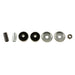 Bilstein 5125 Series lifted truck shock absorber, collapsed and extended views, durable shock for off-road vehicles