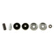 Bilstein 5125 Series lifted truck shock absorber, collapsed and extended views, durable shock for off-road vehicles