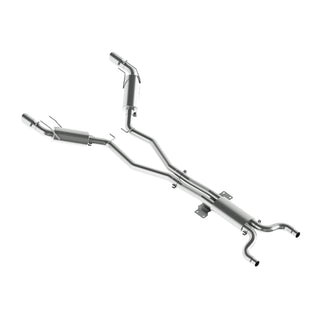 MBRP catback exhaust system for 2010 Chevy Camaro V8 6.2L L99 with dual round tips, made of T409 stainless steel.