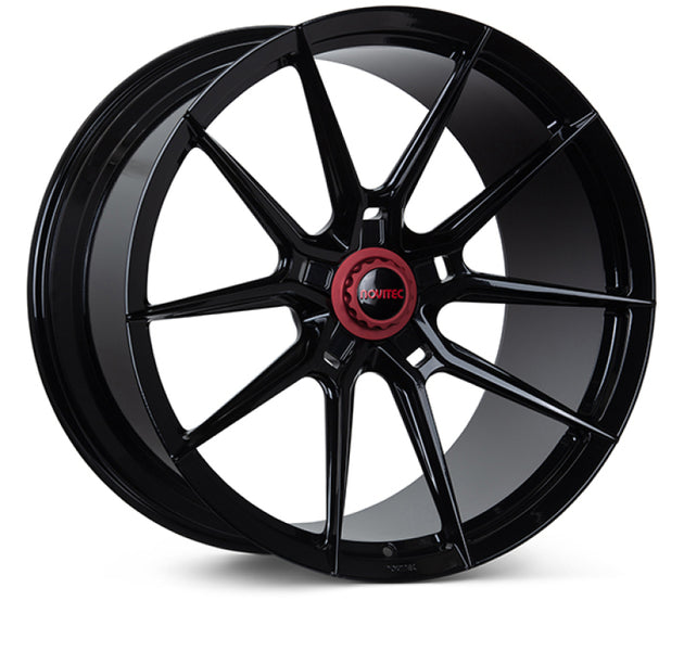 Vossen x Novitec NF10 22x12.5 forged wheel in gloss black for Ferrari 812 Superfast rear, 5x114.3 bolt pattern, ET46 offset