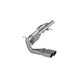 MBRP 09+ Chevrolet Silverado 1500 cat back exhaust system with dual outlet and 4-inch tip, designed for enhanced sound and performance.