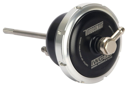 Turbosmart IWG75 universal 150mm rod black internal wastegate actuator for turbochargers and boost control systems.