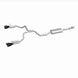 Magnaflow cat-back exhaust system for 2021 GMC Yukon V8 6.2L Street Series, showing polished stainless steel pipes and muffler.