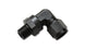 Vibrant -6AN to 1/8 inch NPT female swivel 90-degree adapter fitting showing metallic finish and threaded connections.
