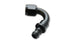 Vibrant 120-degree push-on hose end elbow fitting -6AN for high-performance automotive and fluid transfer applications.
