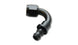 Vibrant 120-degree push-on hose end elbow fitting for -8AN hoses, durable automotive fluid connection fitting.