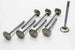 Set of 8 Manley Performance Chevy LT-1 6.2L exhaust valves with 1.590-inch head diameter, designed for Pro Flo and Severe Duty engines.