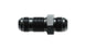Vibrant aluminum -12AN flare straight bulkhead adapter fitting, showcasing the durable, bright finish and precise fitting design.