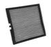K&N Engineering cabin air filter for 2014-2016 GM full-size trucks, showing the rectangular filter with pleated filtering material.