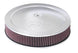 K&N Engineering 14-inch red custom air cleaner assembly with 5.125-inch ID and 14-inch OD for vehicle air filtration.