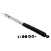 Bilstein 5125 Series lifted truck shock absorber in black with metal mounting components, designed for off-road vehicle suspension.