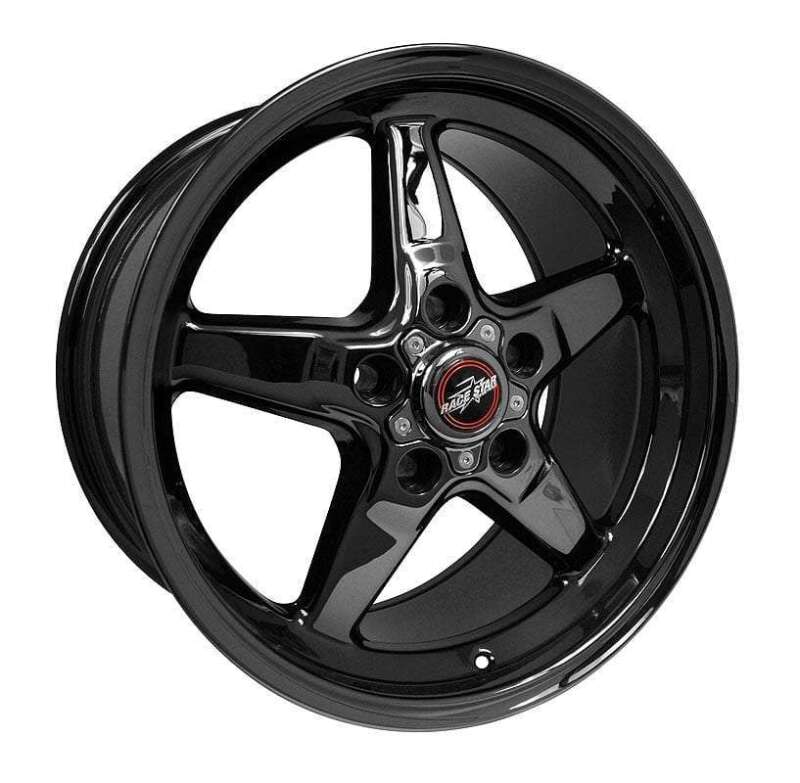 Race Star Drag Star 17x7 black cast wheel with 5x5.50 bolt pattern, 4.25 backspacing, ET6, direct drill design.