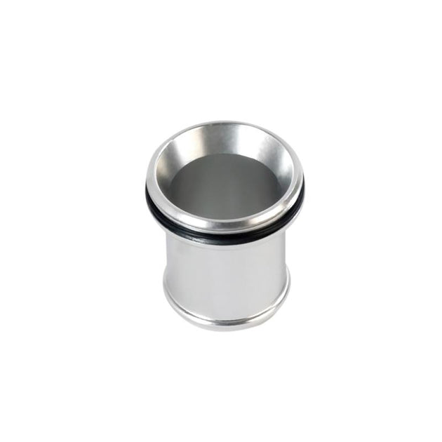 Turbosmart BOV 29mm plumb back fitting, automotive turbocharger blow-off valve component with metal fittings and hose connections.