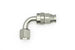 DeatschWerks 8AN female swivel 90-degree hose end fitting with PTFE and olive insert, used for fuel and fluid connections.