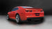 Black Corsa Performance catback exhaust system with dual pipes on a Chevrolet Camaro ZL1 2012-2015 coupe, showcasing the V8 engine.