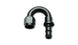 Vibrant aluminum -8AN push-on 180-degree hose end fitting, durable automotive fitting for high-performance fluid connections.