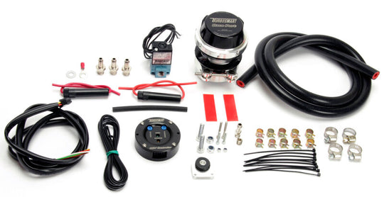 Turbosmart BOV Controller Kit in black, featuring a boost controller with a custom RacePort for enhanced turbo performance.