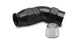Vibrant 45-degree one-piece hose end fitting for PTFE-lined hose, size -12AN, with vibrant orange and metal construction.