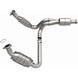 MagnaFlow catalytic converter direct fit for Chevy Avalanche 5.3L engine, showing the metal body and inlet/outlet ports.