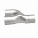 MagnaFlow Y Pipe, 2.50-inch stainless steel smooth transition, 90-degree angle for automotive exhaust systems.