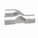MagnaFlow Y Pipe, 2.50-inch stainless steel smooth transition, 90-degree angle for automotive exhaust systems.