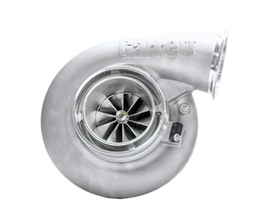 Garrett G42-1450 Super Core standard rotation turbocharger assembly with detailed metal components and turbine blades.