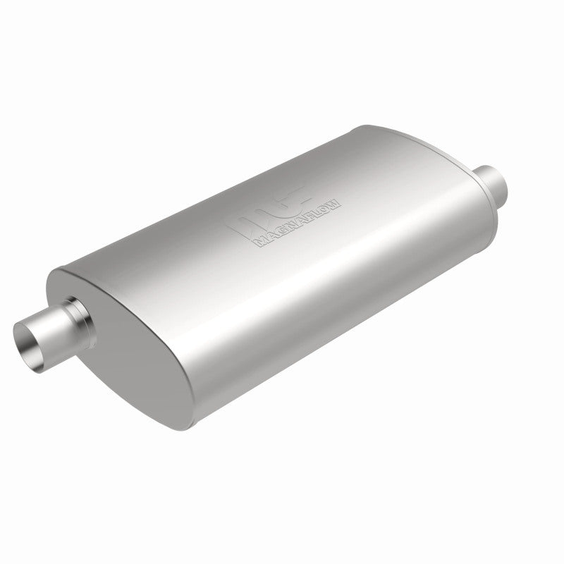 MagnaFlow Mag SS muffler with 22x5x11 inch dimensions and 3x3 inlet/outlet, shown in the image.