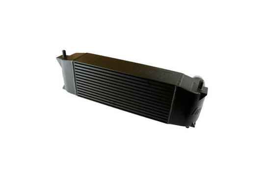 Turbosmart black intercooler for Ford Ranger Raptor V6 Ecoboost engine, showcasing the sleek, high-performance cooling component.