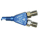 Nitrous Express Piranha Nozzle for nitrous systems, showing a close-up of the high-performance nitrous nozzle with detailed metal construction.