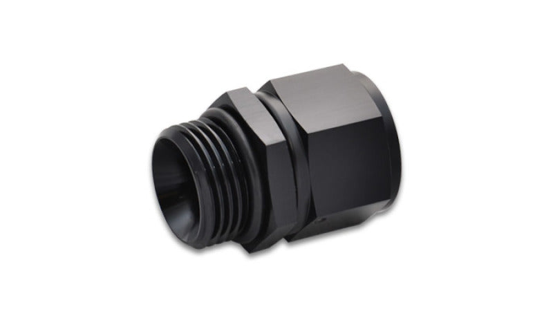 Vibrant 10AN female to 8AN male straight cut fitting with O-ring for automotive or hydraulic fluid connections.
