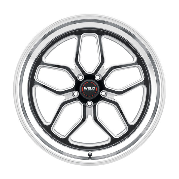 Weld S107 Laguna 22x10.5 cast black wheels with 5x127 bolt pattern, ET13 offset, 78.1mm bolt circle, glossy finish