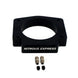 Nitrous Express 102mm 4-bolt LS nitrous plate showing metal plate with bolt holes for engine installation