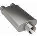 MagnaFlow Mag SS muffler with 22x5x11 inch dimensions, featuring dual outlets and 2.5/3.50 inch inlet and outlet pipes, automotive exhaust part.