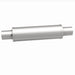 MagnaFlow Mag SS muffler with 14x4x4 inch dimensions and dual inlet/outlet pipes, stainless steel construction, automotive exhaust part