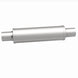 MagnaFlow Mag SS muffler with 14x4x4 inch dimensions and dual inlet/outlet pipes, stainless steel construction, automotive exhaust part