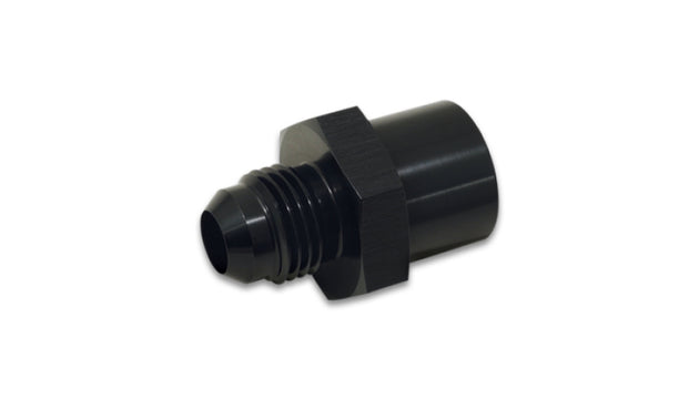Vibrant male to female metric AN adapter fitting, AN-8 size, with M14 x 1.5 threads for automotive or fluid transfer applications