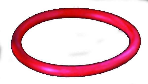 HKS O-Ring for Blow Off Valve, automotive BOV accessory, close-up of rubber seal used in turbocharger systems