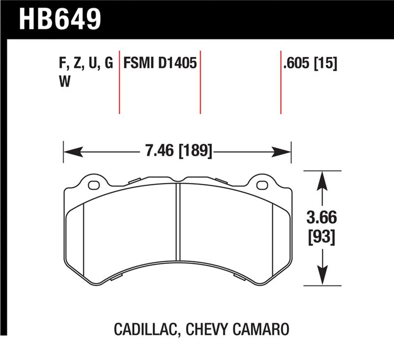 Hawk Performance ceramic street brake pads installed in a vehicle, showcasing their performance-oriented design and quality craftsmanship.