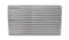 Vibrant intercooler core measuring 20x11x3.5 inches with vibrant metal fins and end tanks, designed for high-performance engine cooling.